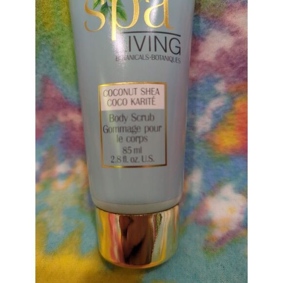 Spa living botanicals set coconut shay body scrub wash lotion headband - Picture 5 of 6